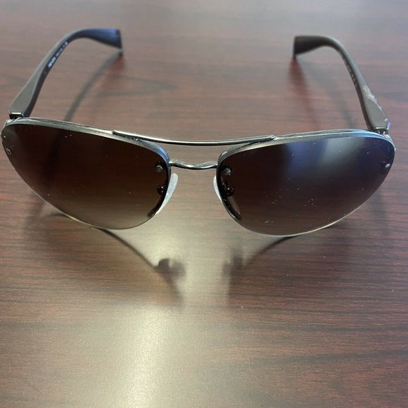 PRADA Linea Rossa Gunmetal Frame with Brown Lens Men's Sunglasses (PS 56MS) - Picture 4 of 4